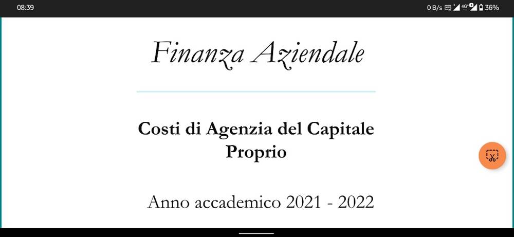 Esame finanza aziendale-cattolica-prof Bellavite Pellegrini - Milano